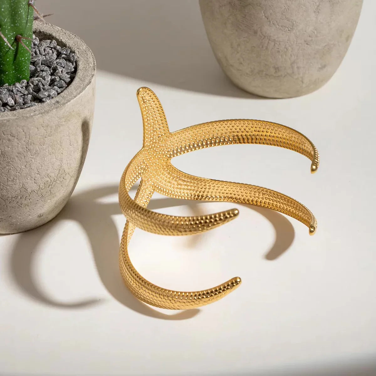 [Royal Vicky]Annika Gold Starfish Cuff