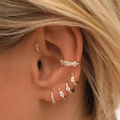 [Royal Vicky]Mariah Mini Diamond Hoops