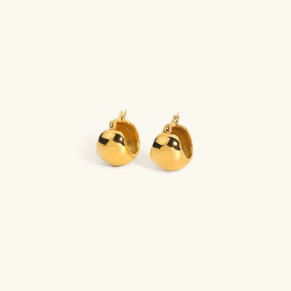 [Royal Vicky]Sunna Gold Huggie Earrings