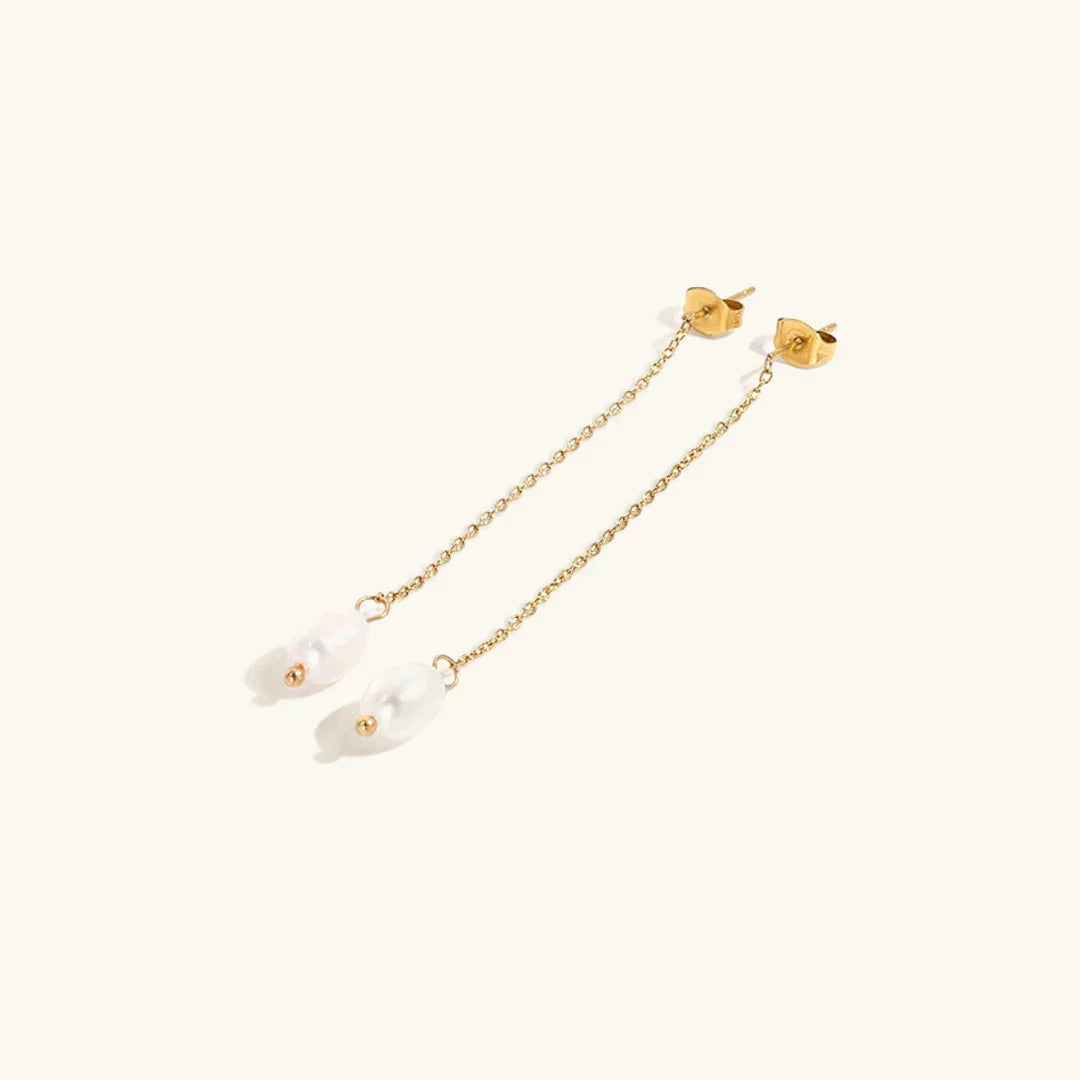 [Royal Vicky]Tessa Pearl Tassel Earrings