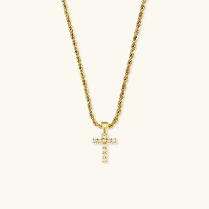 [Royal Vicky]Elodie Initial Letter Pearl Necklace
