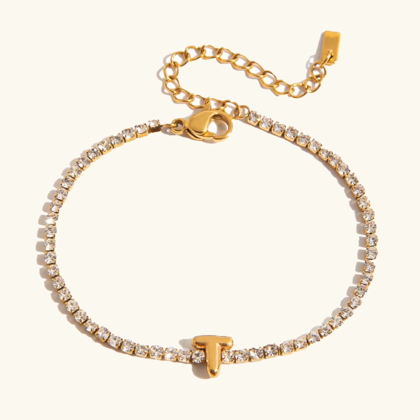 [Royal Vicky]Avaria Bubble Letter Tennis Bracelet