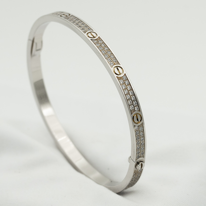 [Vicky]LOVE BRACELET 3.65MM DIAMOND-PAVED