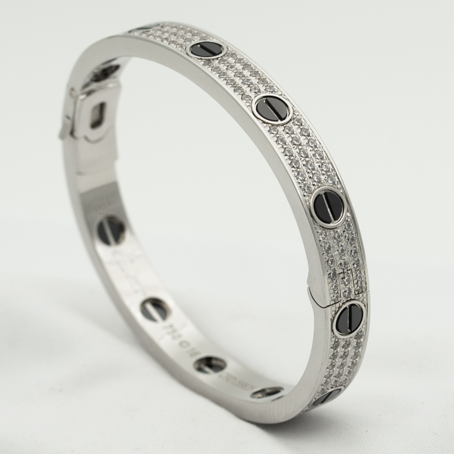 [Vicky]LOVE BRACELET 6.1MM DIAMOND-PAVED CERAMIC