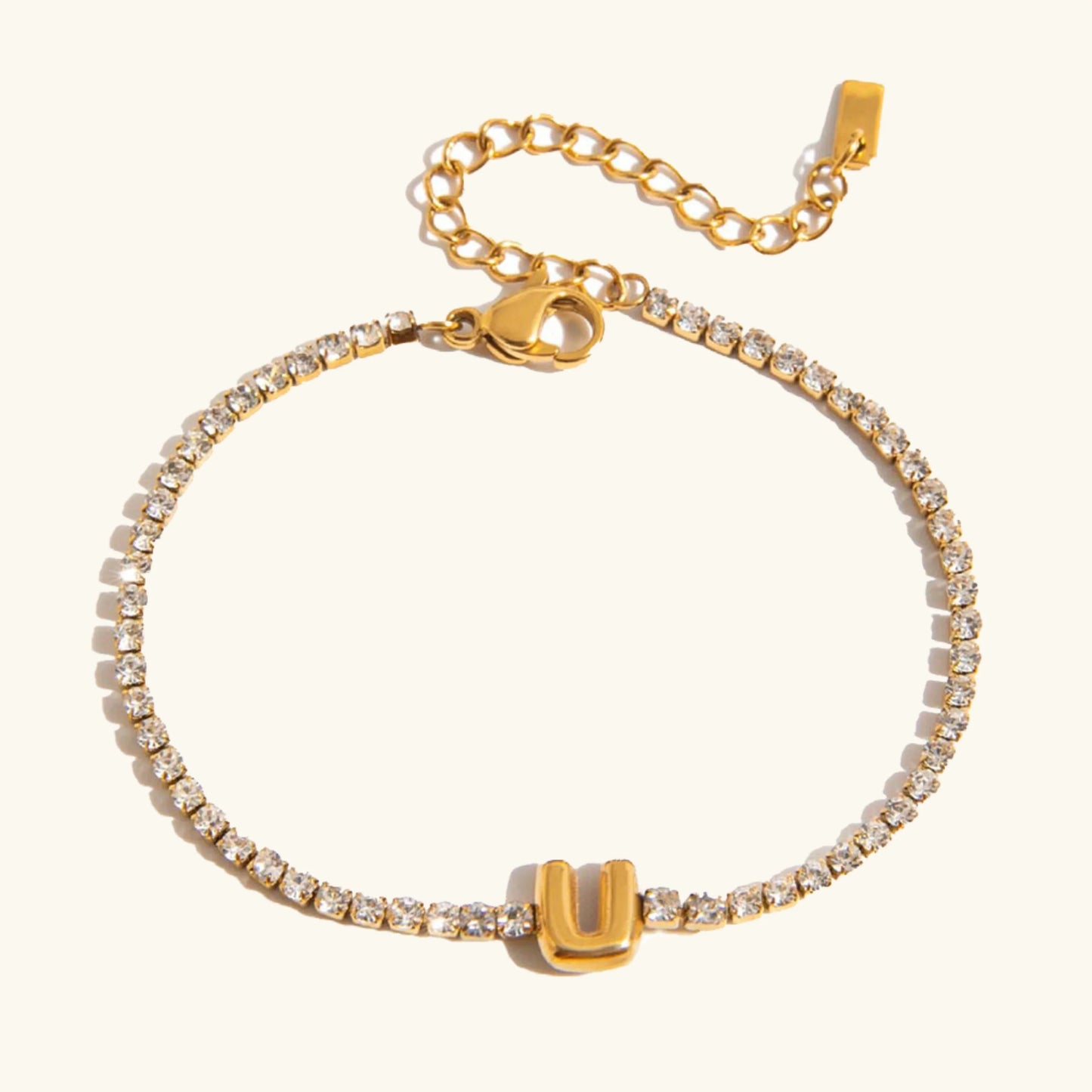 [Royal Vicky]Avaria Bubble Letter Tennis Bracelet