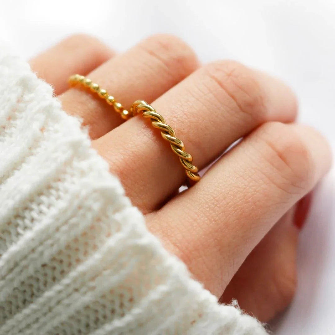 [Royal Vicky]Melody Gold Twist Ring