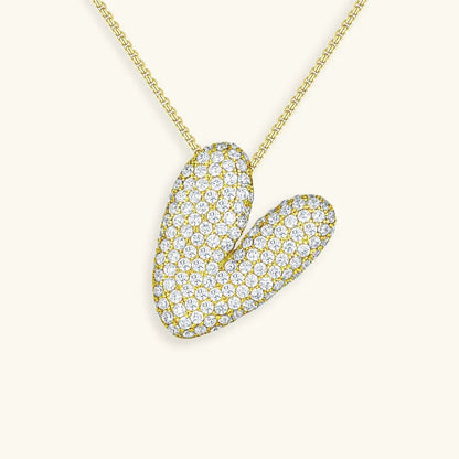 [Royal Vicky]Bubble Initial Diamond Necklace