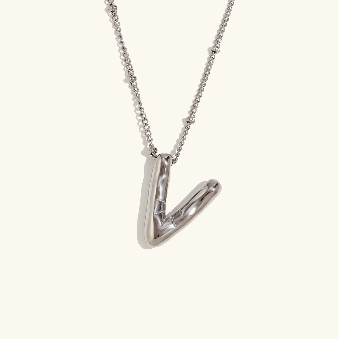 [Royal Vicky]Balloon Gold Initial Necklace