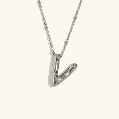 [Royal Vicky]Balloon Gold Initial Necklace