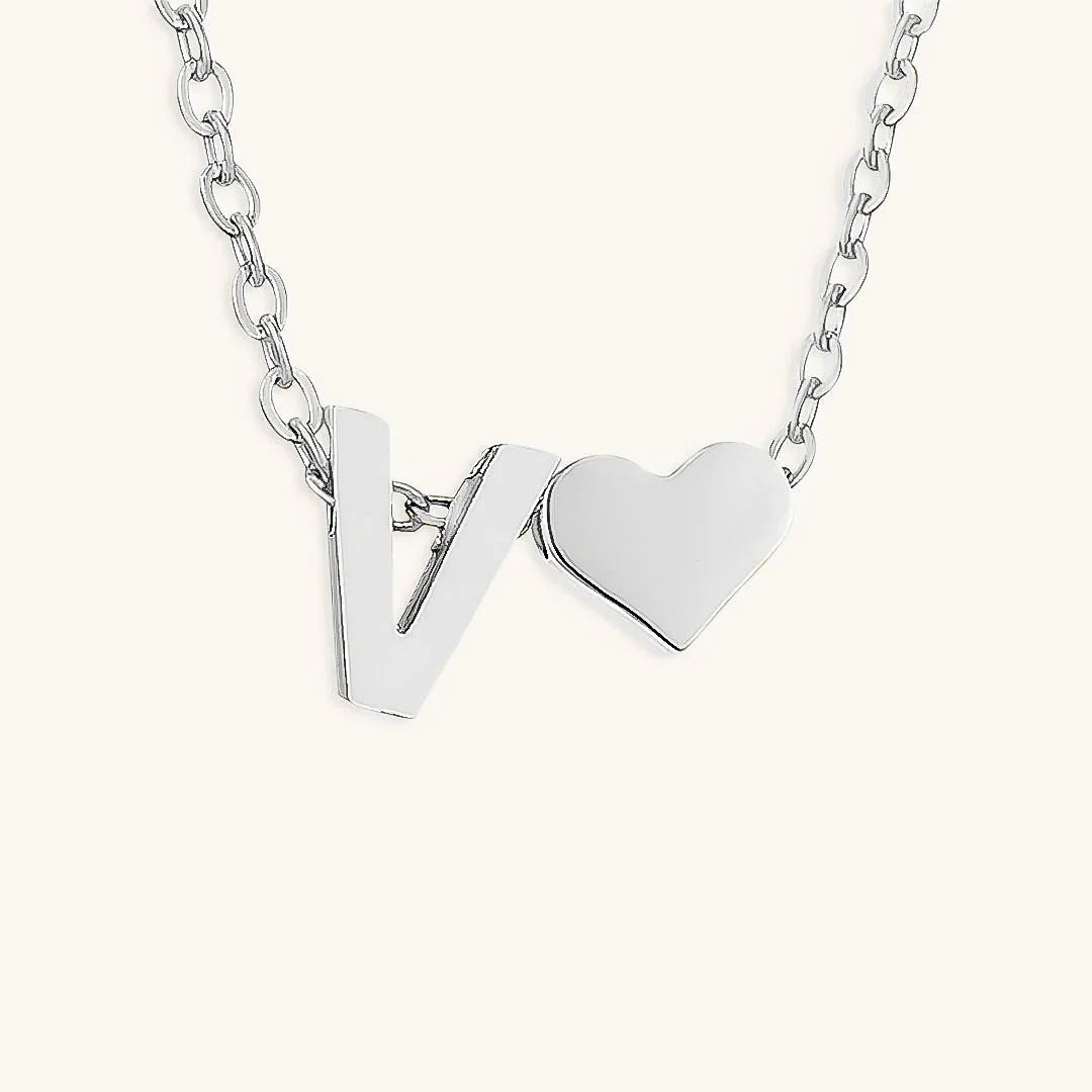 [Royal Vicky]Ria Initial Letter Gold Necklace