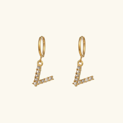 [Royal Vicky]Wilhemina Initial Letter Earrings