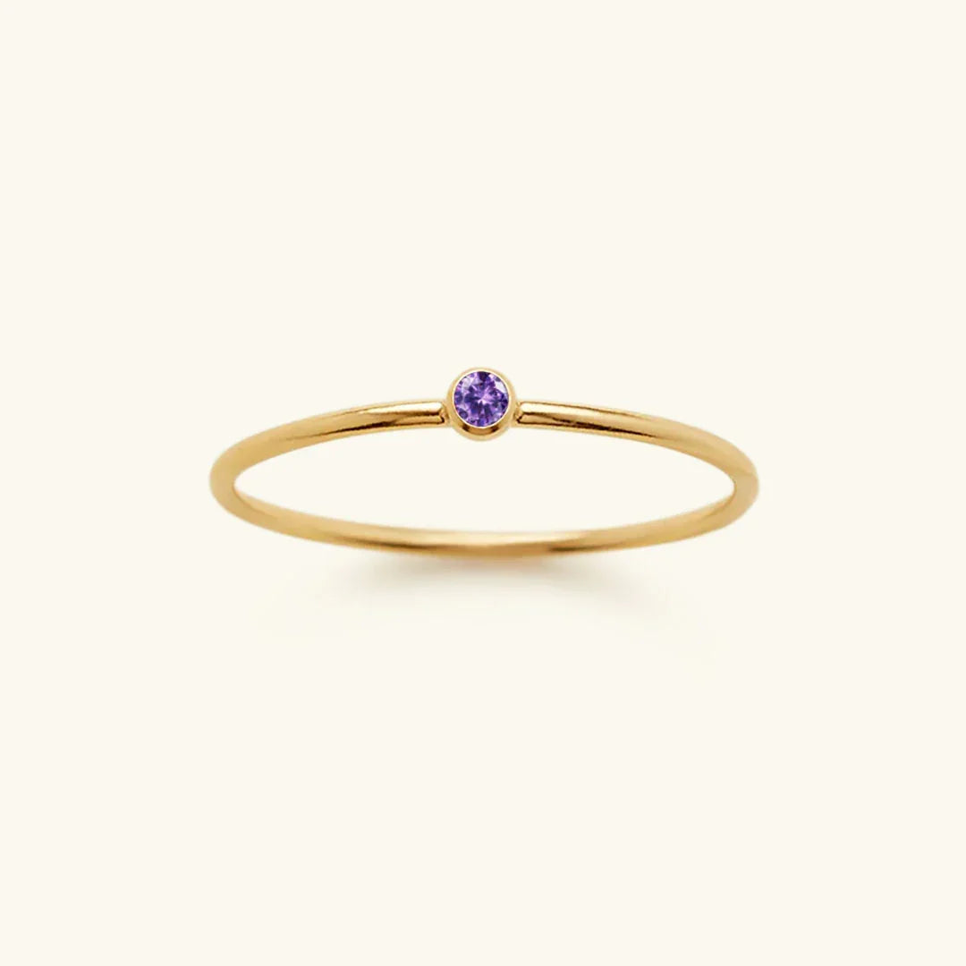 [Royal Vicky]Amelia Birthstone Stacker Ring