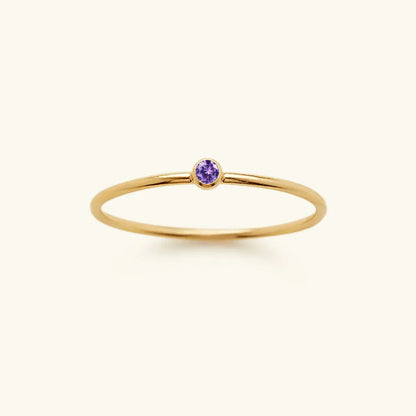 [Royal Vicky]Amelia Birthstone Stacker Ring