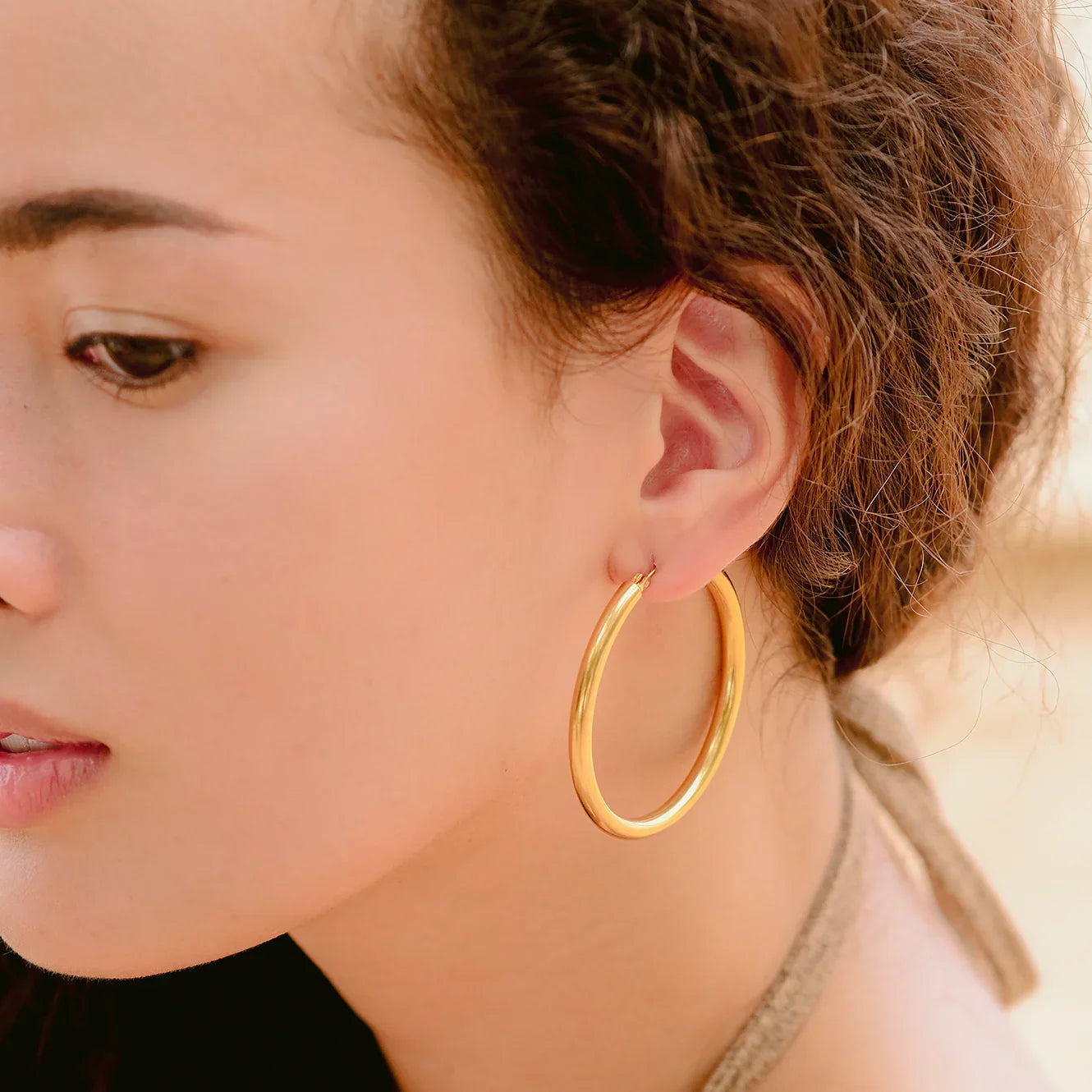 [Royal Vicky]Wide Hoop Earrings