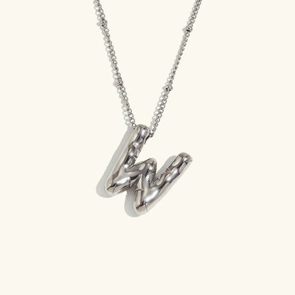 [Royal Vicky]Balloon Gold Initial Necklace