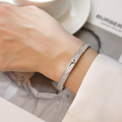 [Vicky]KELLY BRACELET DIAMOND PAVED