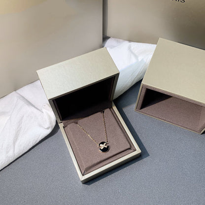 [Vicky]JEUX DE PINK GOLD DIAMOND NECKLACE