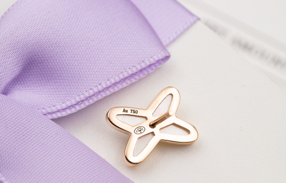 [Vicky]JEUX DE WHITE MOP ROSE GOLD DIAMOND EARRINGS