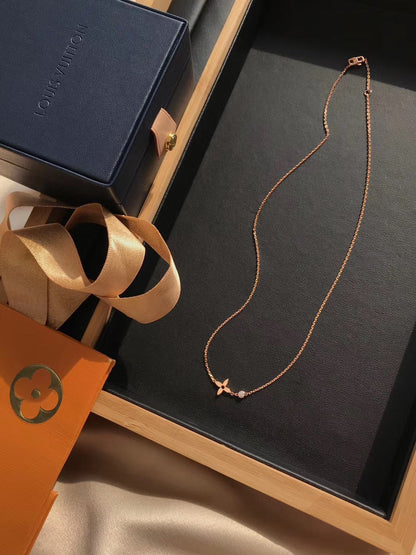 [Vicky]BLOSSOM PENDANT PINK GOLD AND DIAMOND