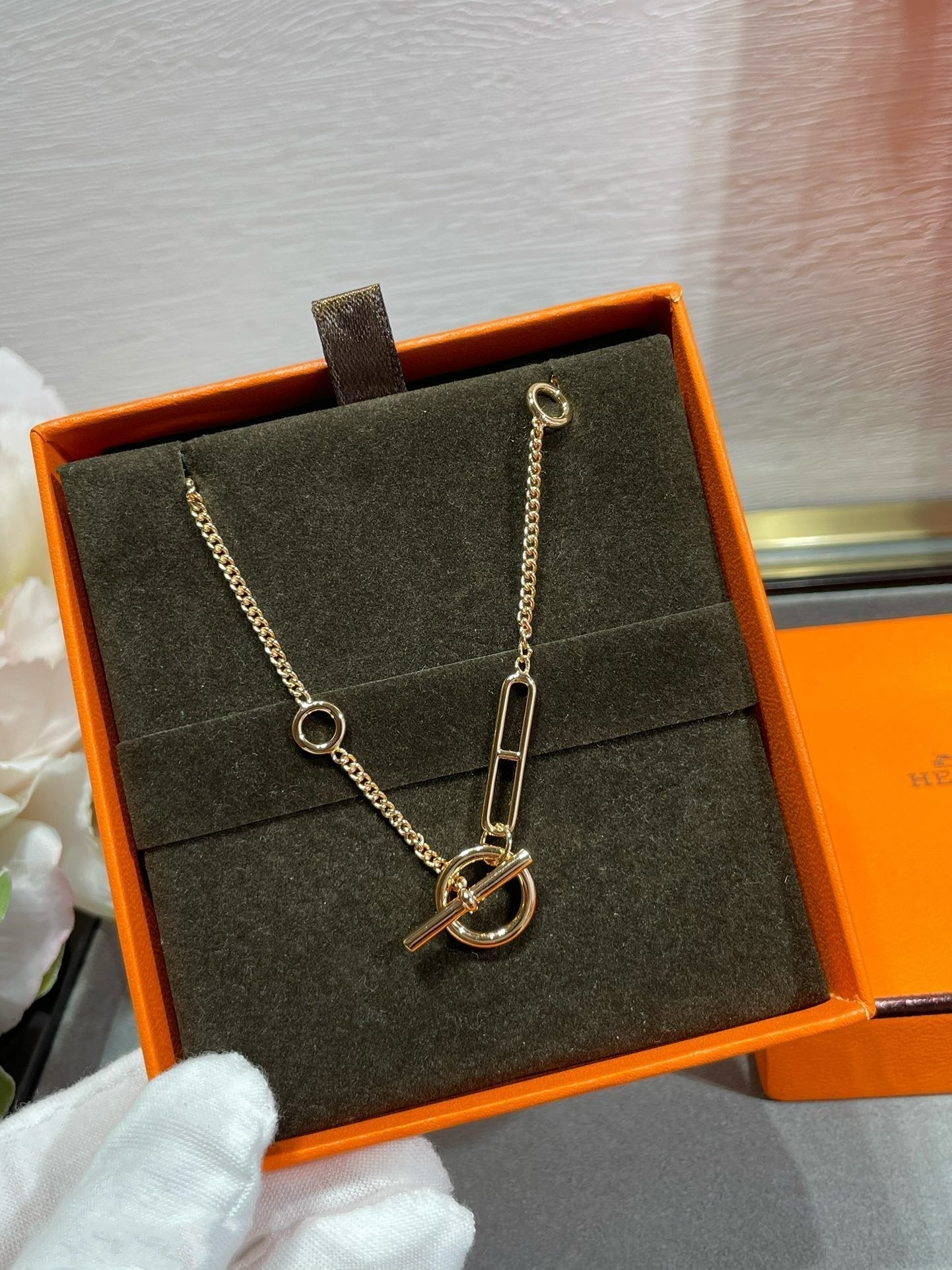 [Vicky]HM STERLING CHAINE D'ANCRE HEART