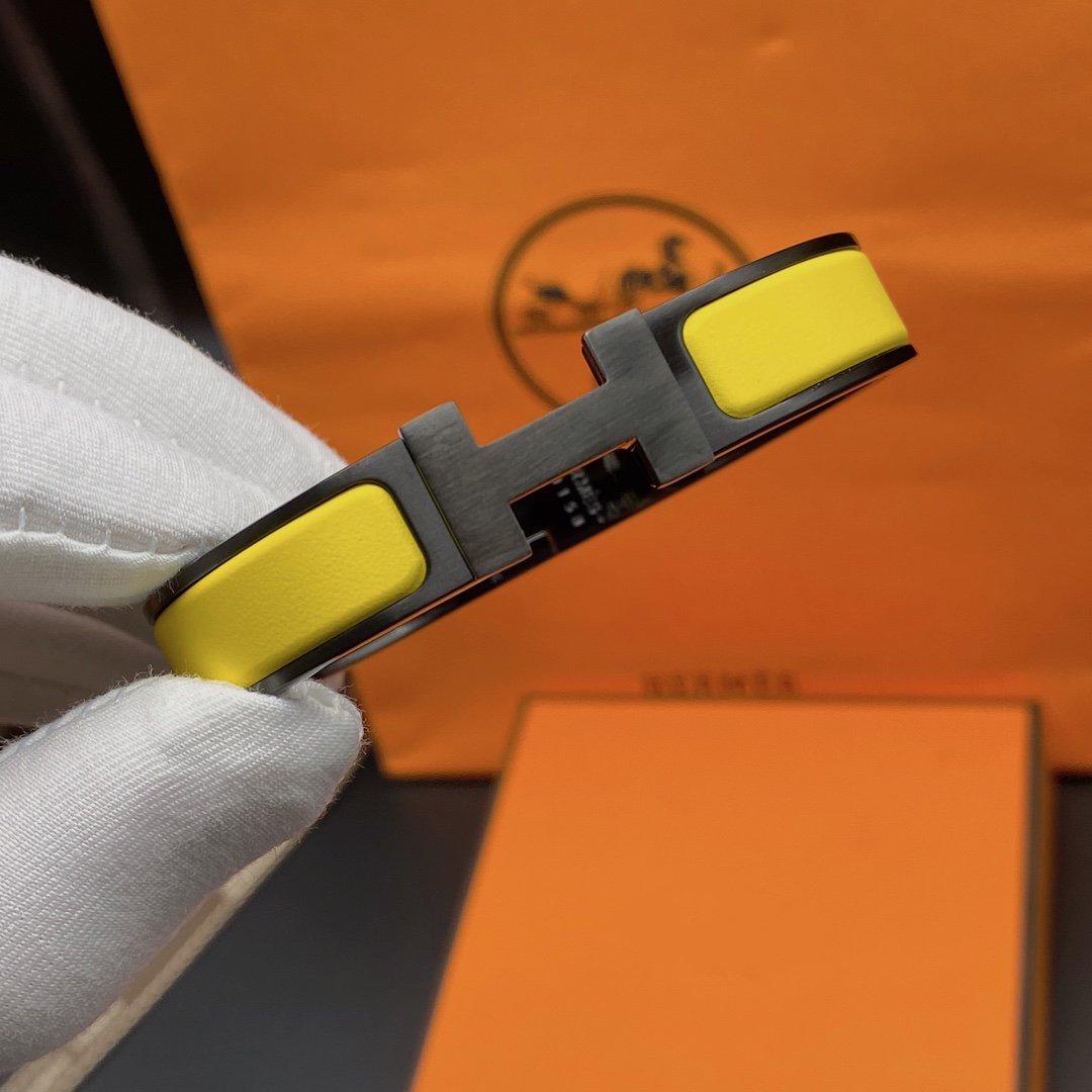 [Vicky]CLIC HM SO BLACK YELLOW BRACELET