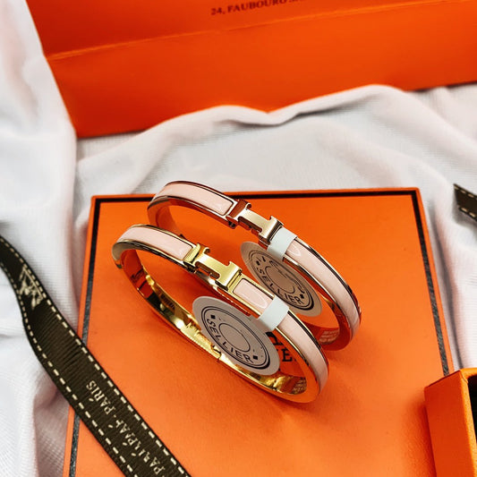 [Vicky]CLASSIC HM CLIC  PINK 8MM ENAMEL BRACELET