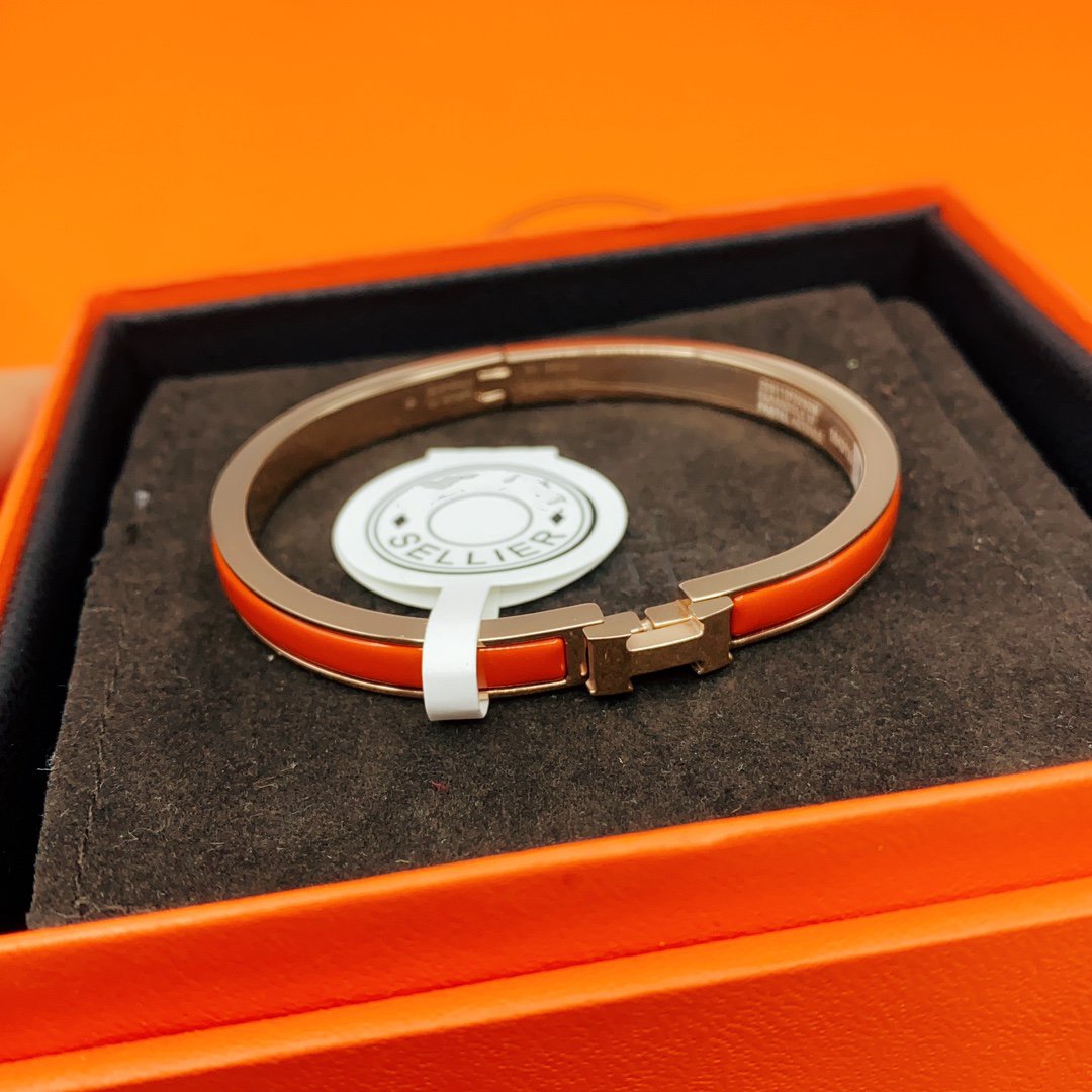 [Vicky]CLASSIC HM CLIC RED 8MM ENAMEL BRACELET