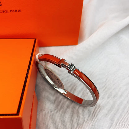 [Vicky]CLASSIC HM CLIC RED 8MM ENAMEL BRACELET