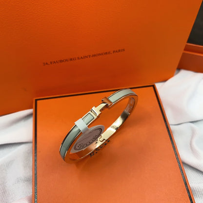 [Vicky]CLASSIC HM CLIC GREEN 8MM ENAMEL BRACELET