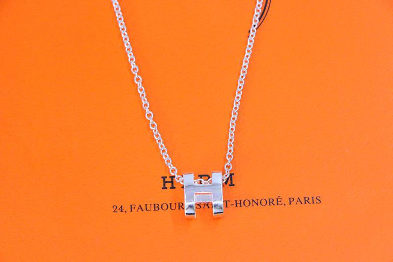 [Vicky]HM NECKLACE H LETTER OVAL SERIES