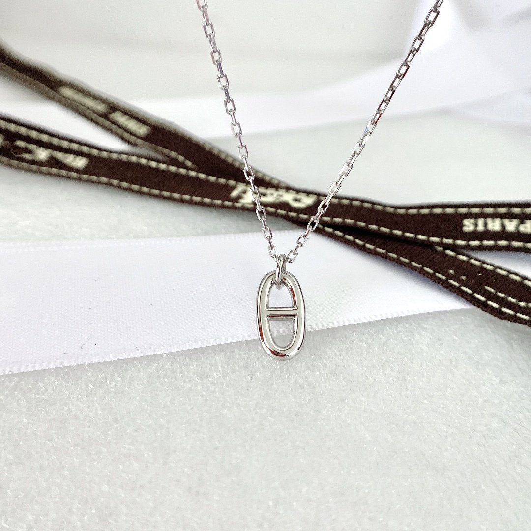 [Vicky]HM PIG NOSE NECKLACE