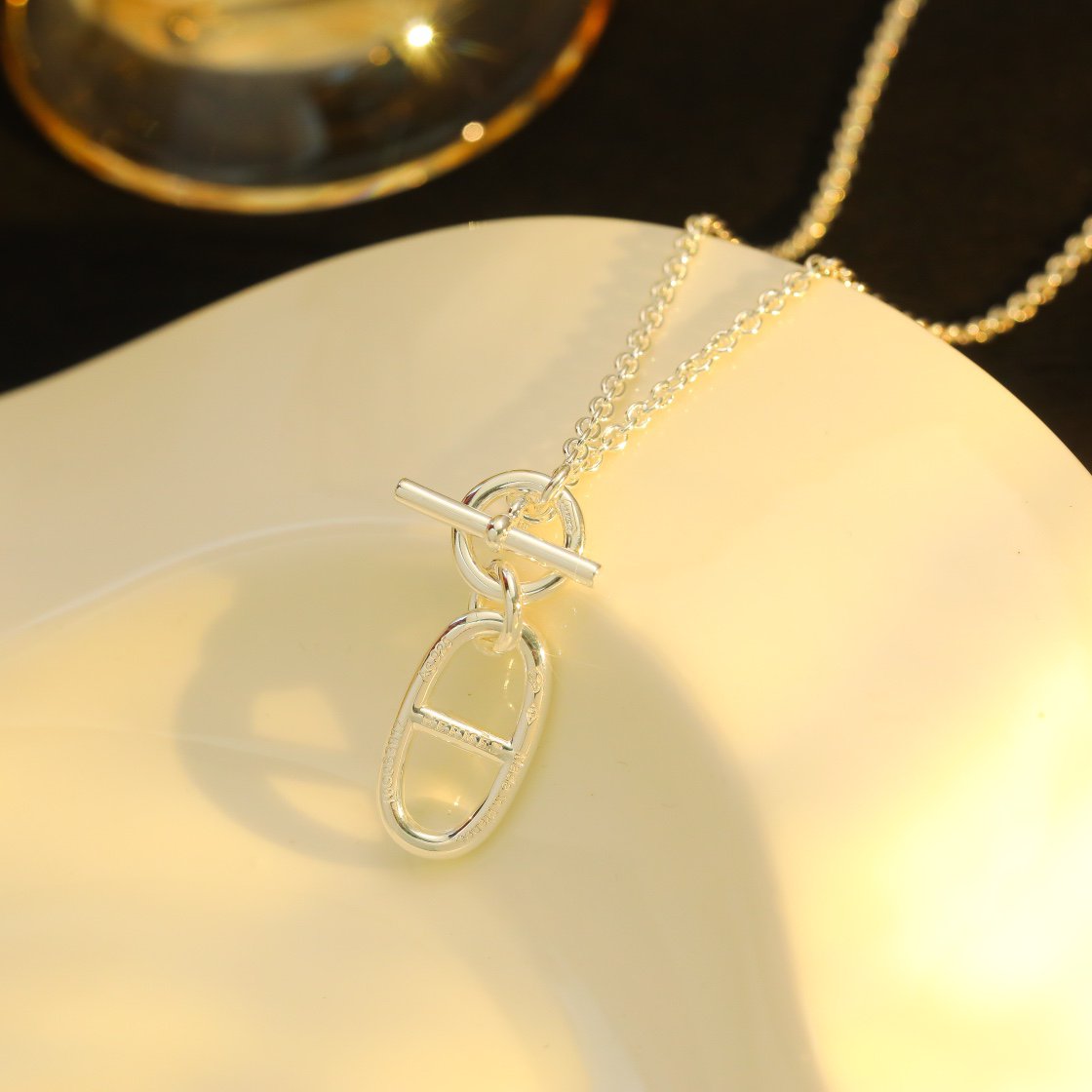 [Vicky]HM CHAINE D'ANCRE PENDANT NECKLACE STERLING SILVER