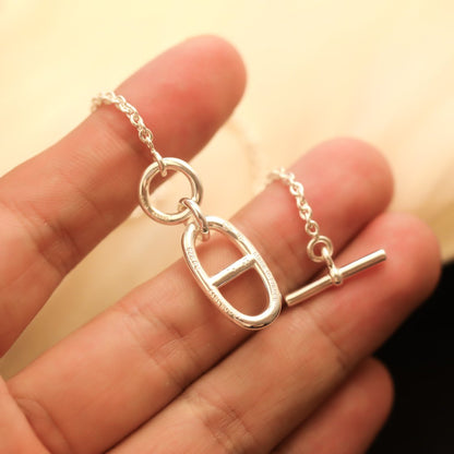 [Vicky]HM CHAINE D'ANCRE PENDANT NECKLACE STERLING SILVER