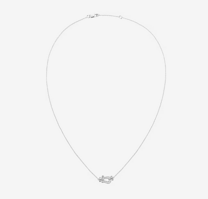 [Vicky]FORCE 10 DIAMOND SILVER NECKLACE MINI MODEL