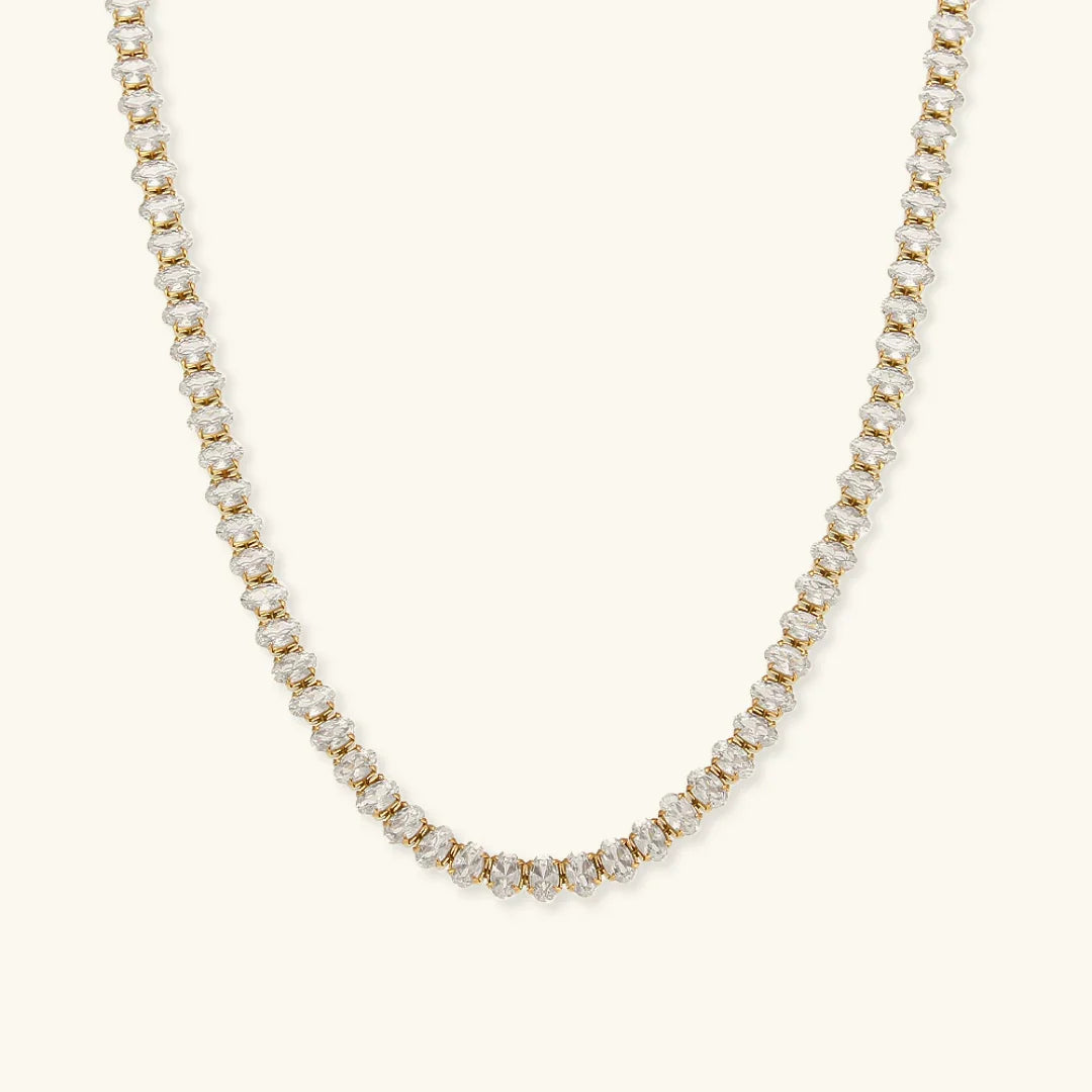 [Royal Vicky]Wisteria Diamond Tennis Necklace