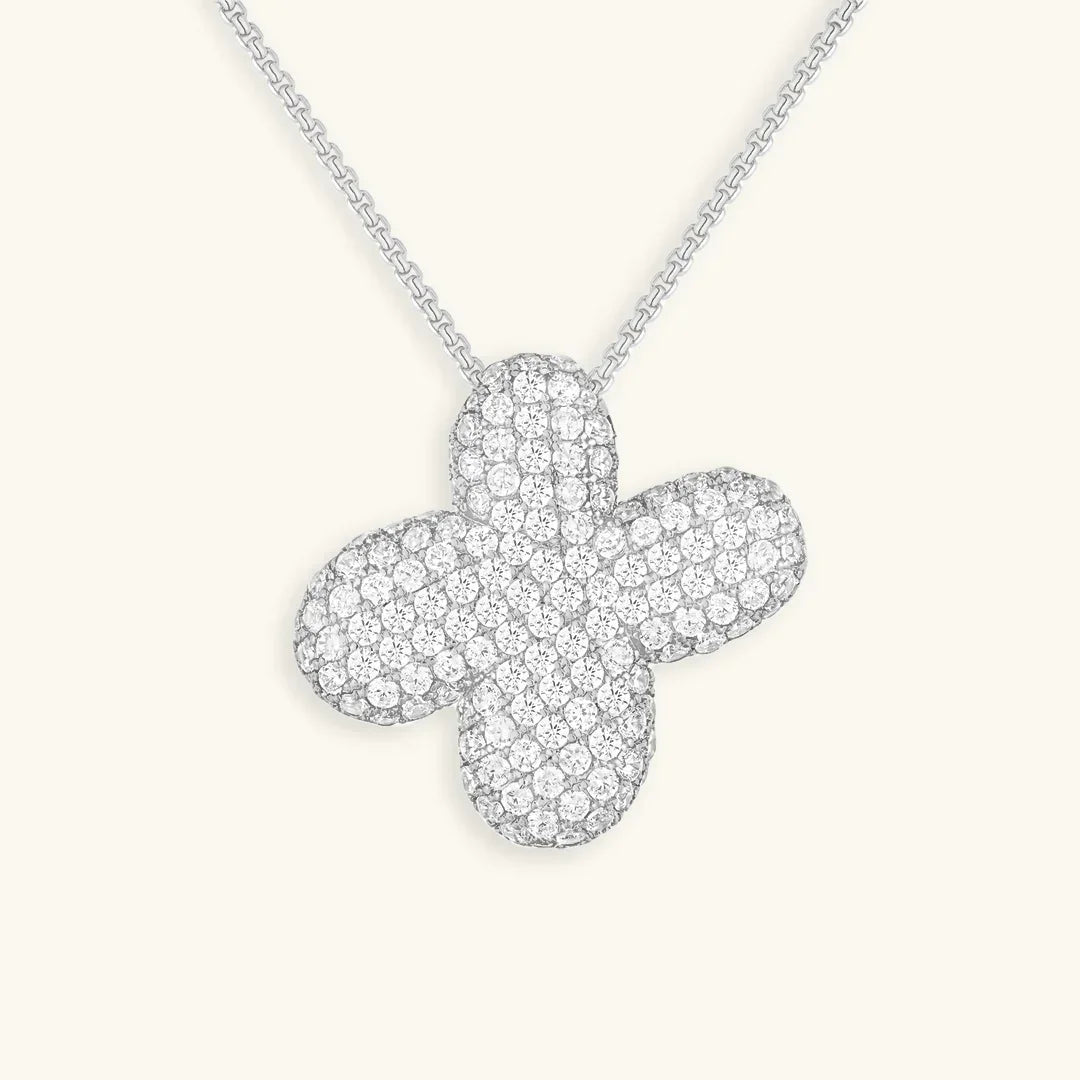[Royal Vicky]Bubble Initial Diamond Necklace