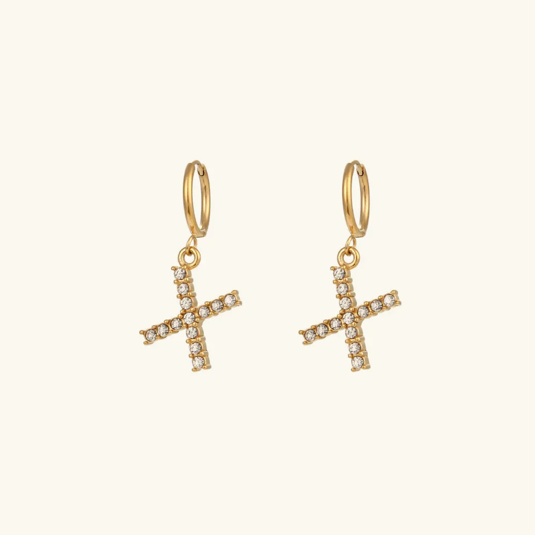 [Royal Vicky]Wilhemina Initial Letter Earrings