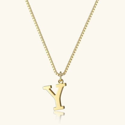 [Royal Vicky]Therese Letter Initial Gold Necklace