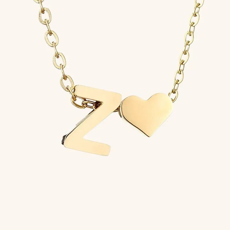 [Royal Vicky]Ria Initial Letter Gold Necklace