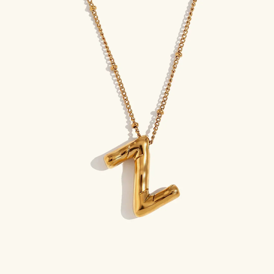 [Royal Vicky]Balloon Gold Initial Necklace
