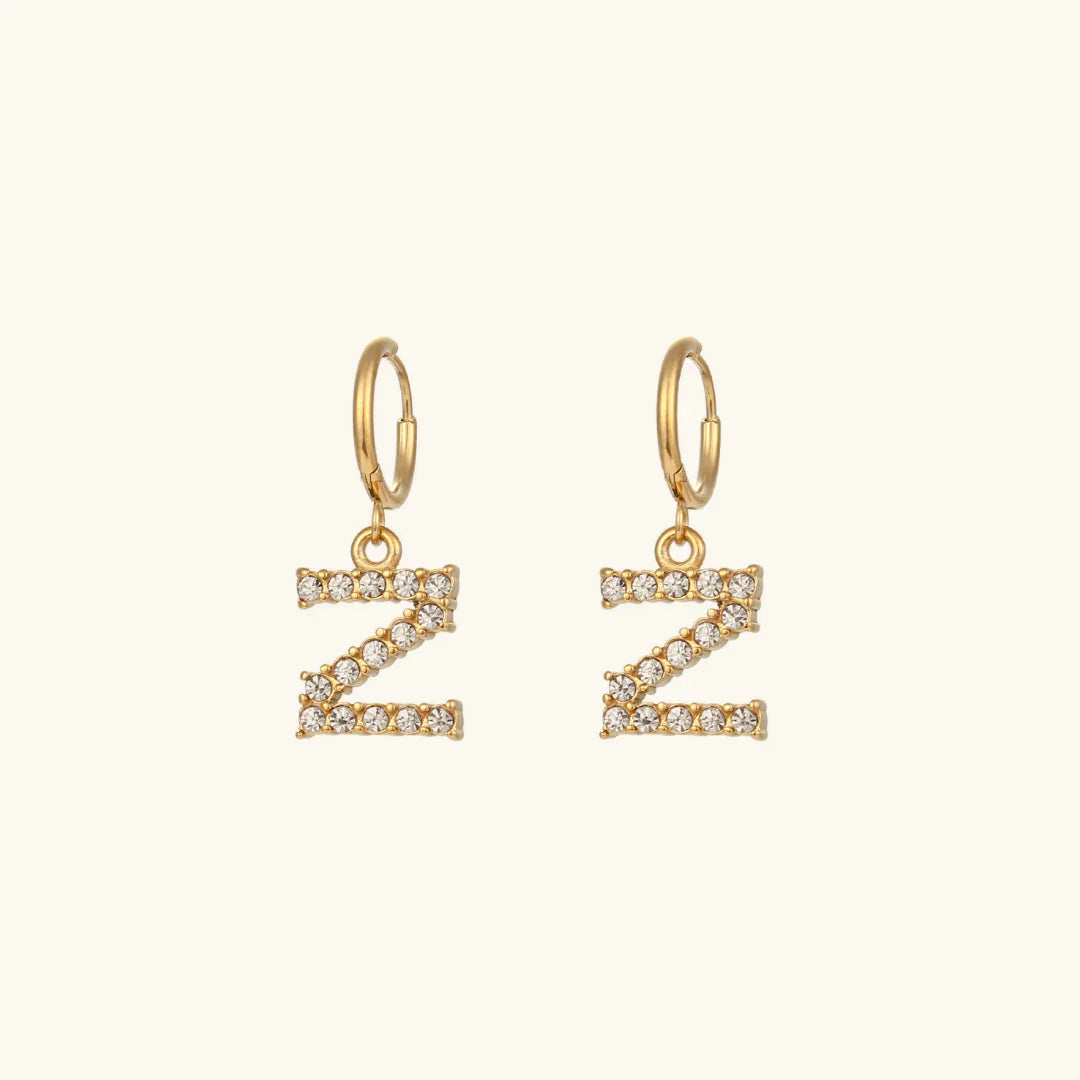 [Royal Vicky]Wilhemina Initial Letter Earrings