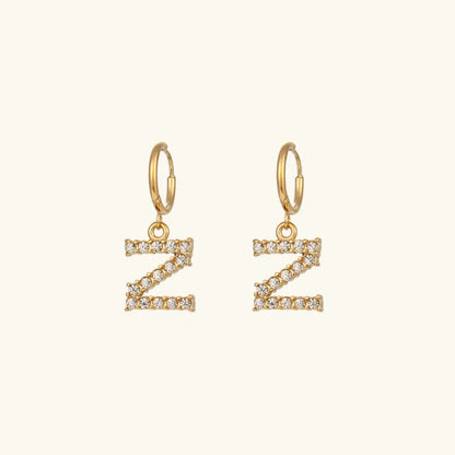 [Royal Vicky]Wilhemina Initial Letter Earrings
