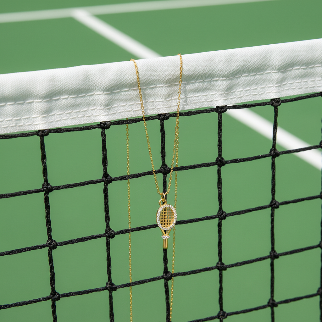 [Royal Vicky]Aces Gold Tennis Pendant