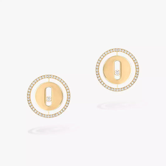 [Vicky]Lucky Move Diamond Earrings