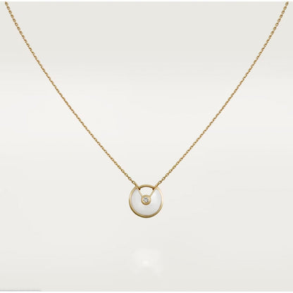[Vicky]AMULETTE ROSE GOLD MOP NECKLACE