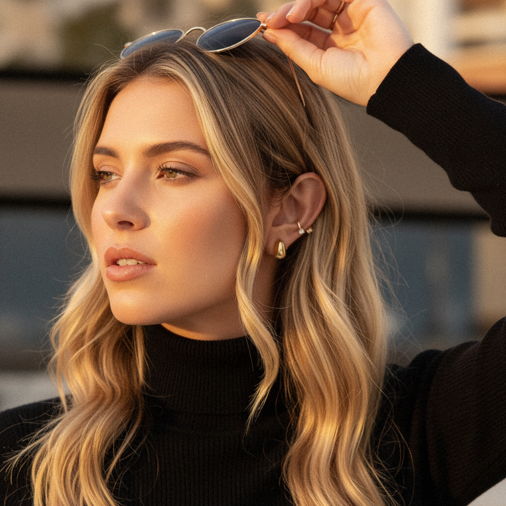 [Royal Vicky]Velvette Gold Earrings