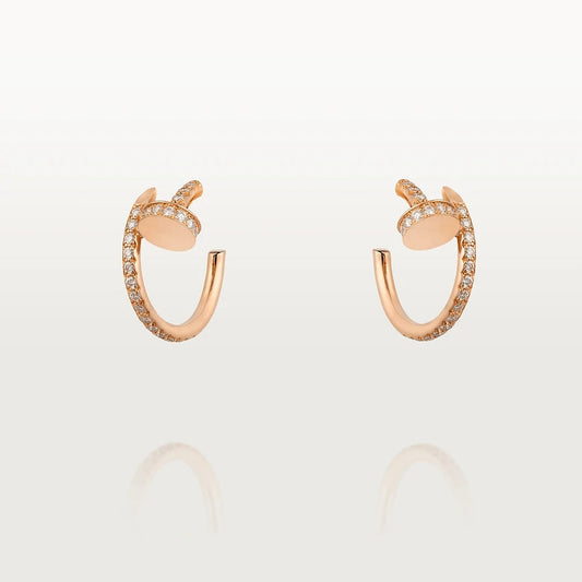 [Vicky]JUSTE EARRINGS 12.75MM PINK GOLD DIAMOND
