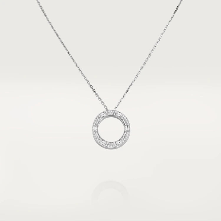 [Vicky]LOVE NECKLACE ADJUSTABLE SILVER
