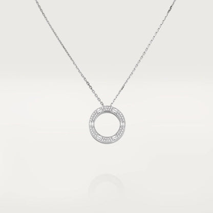 [Vicky]LOVE NECKLACE ADJUSTABLE SILVER