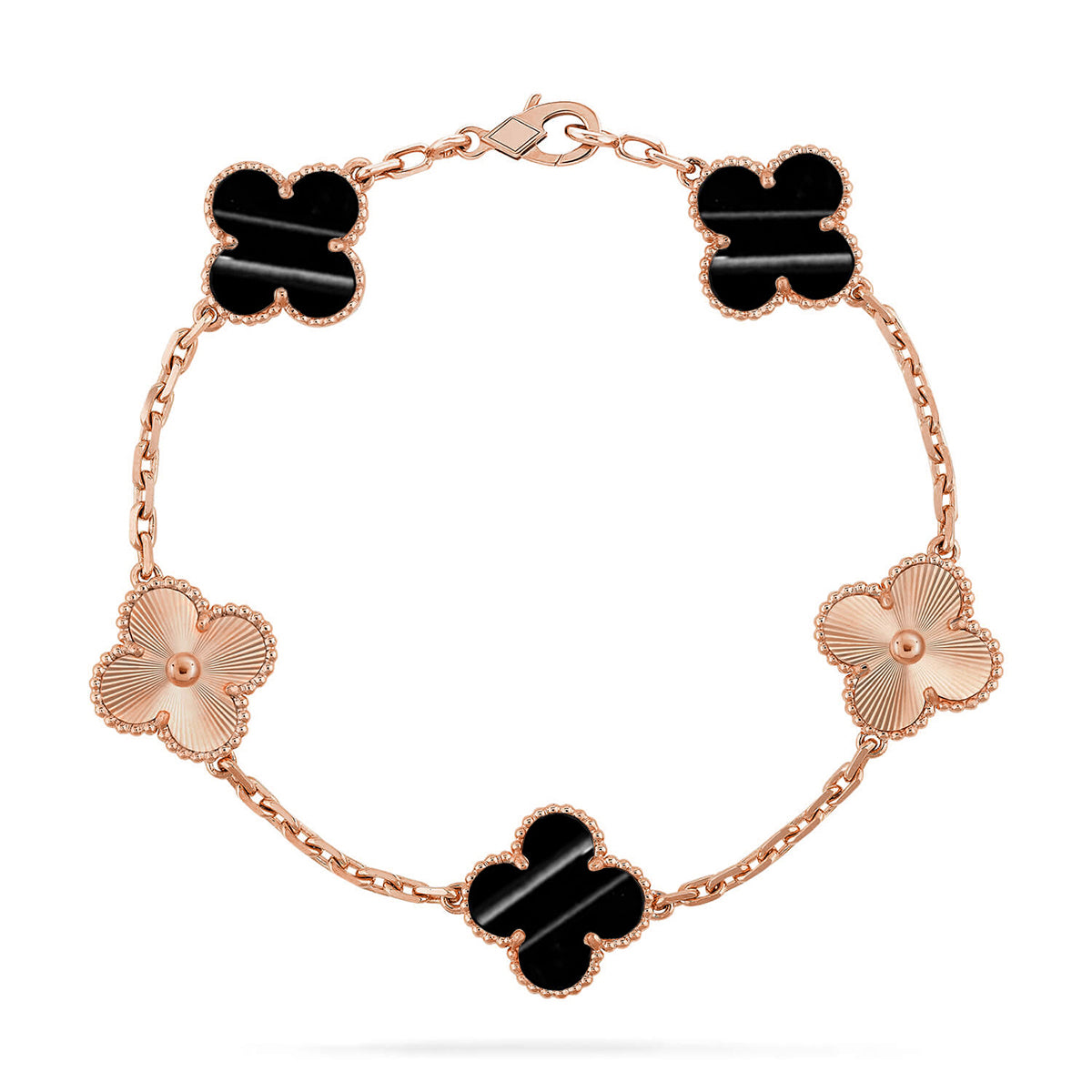 [Vicky] CLOVER 5 MOTIF PULSAR STONE BRACELET COLLECTION